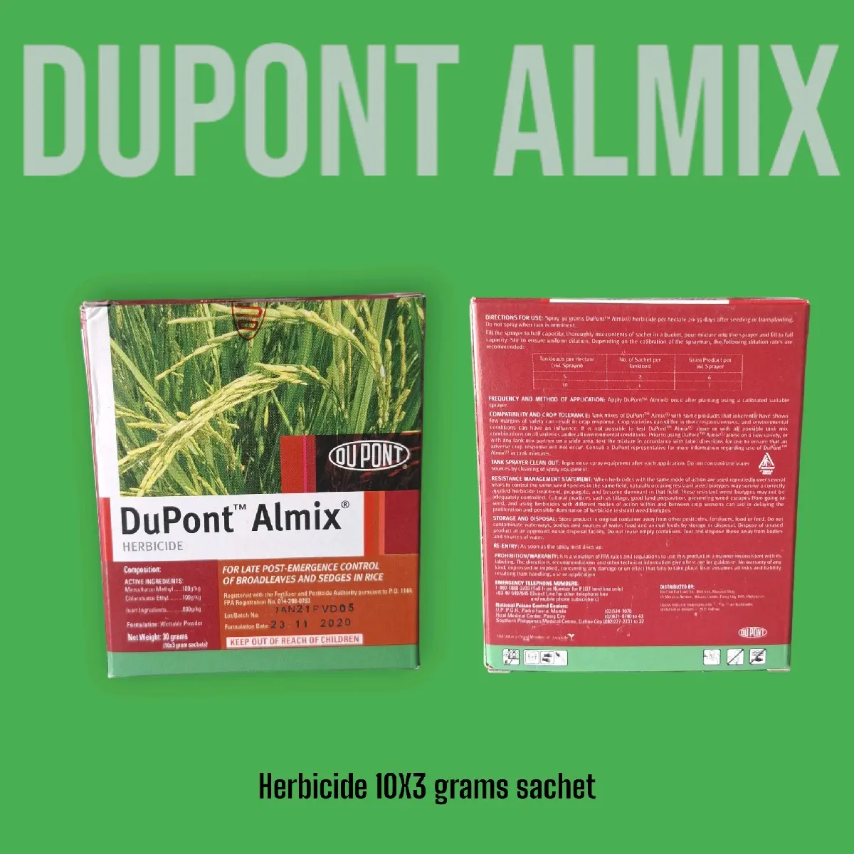 Dupont Almix Herbicide 30grams (10 sachet/3 grams)