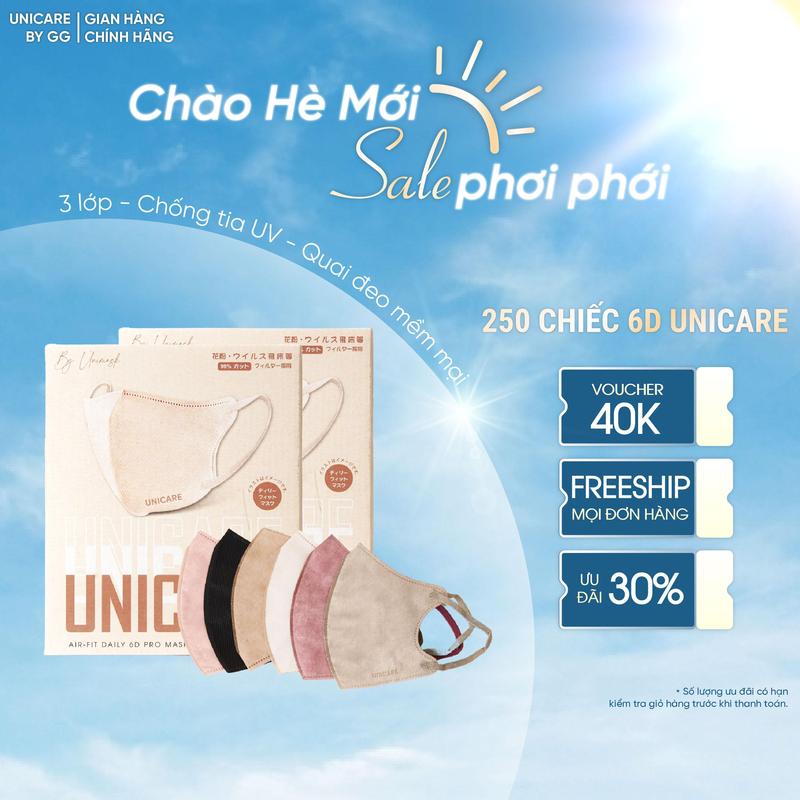 [SỈ THÙNG LỚN 250c] khẩu trang 6D (kèm test UV) Chống tia UV, Mềm Mỏng Thoáng Khí, Quai Đeo Không Đau Tai Phụ Kiện Women Accessories
