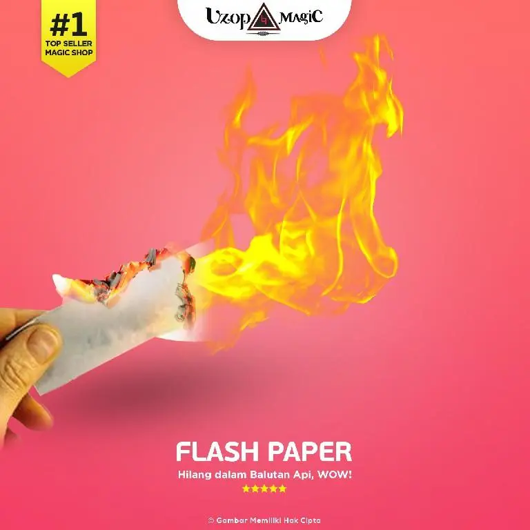 Alat Sulap Flash Paper - Tisu Sulap - 1 PACK -Uzop Magic Shop