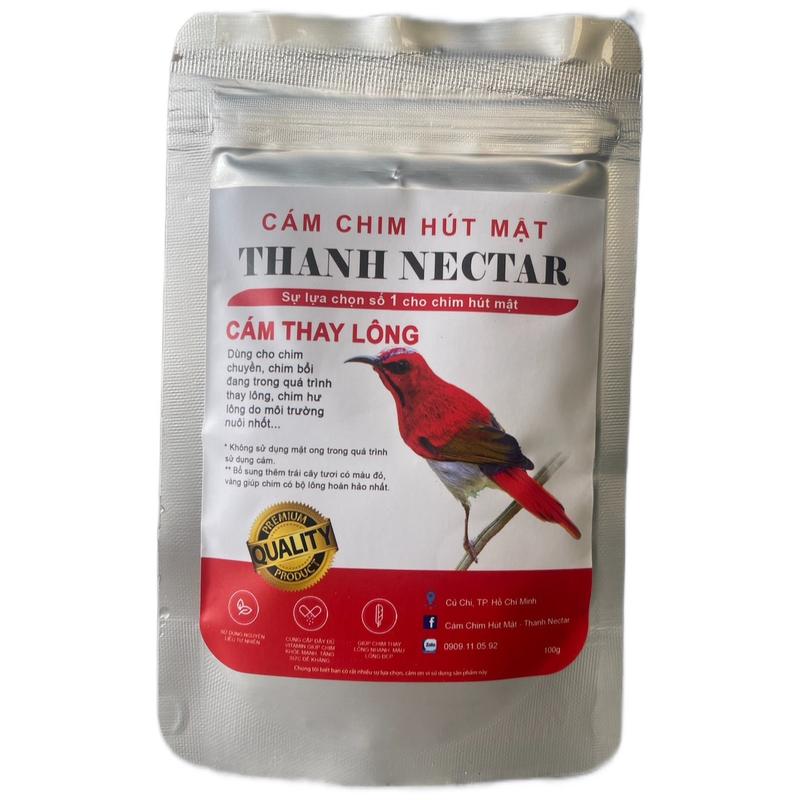  Cám chim hút mật - cám thay lông dùng trong quá trình thay lông 
