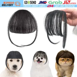 Cosplay Wig Hewan Anjing Kucing Pet Wigs Cosplay Hewan Anjing Kucing Rambut Palsu Hewan Kucing Anjing
