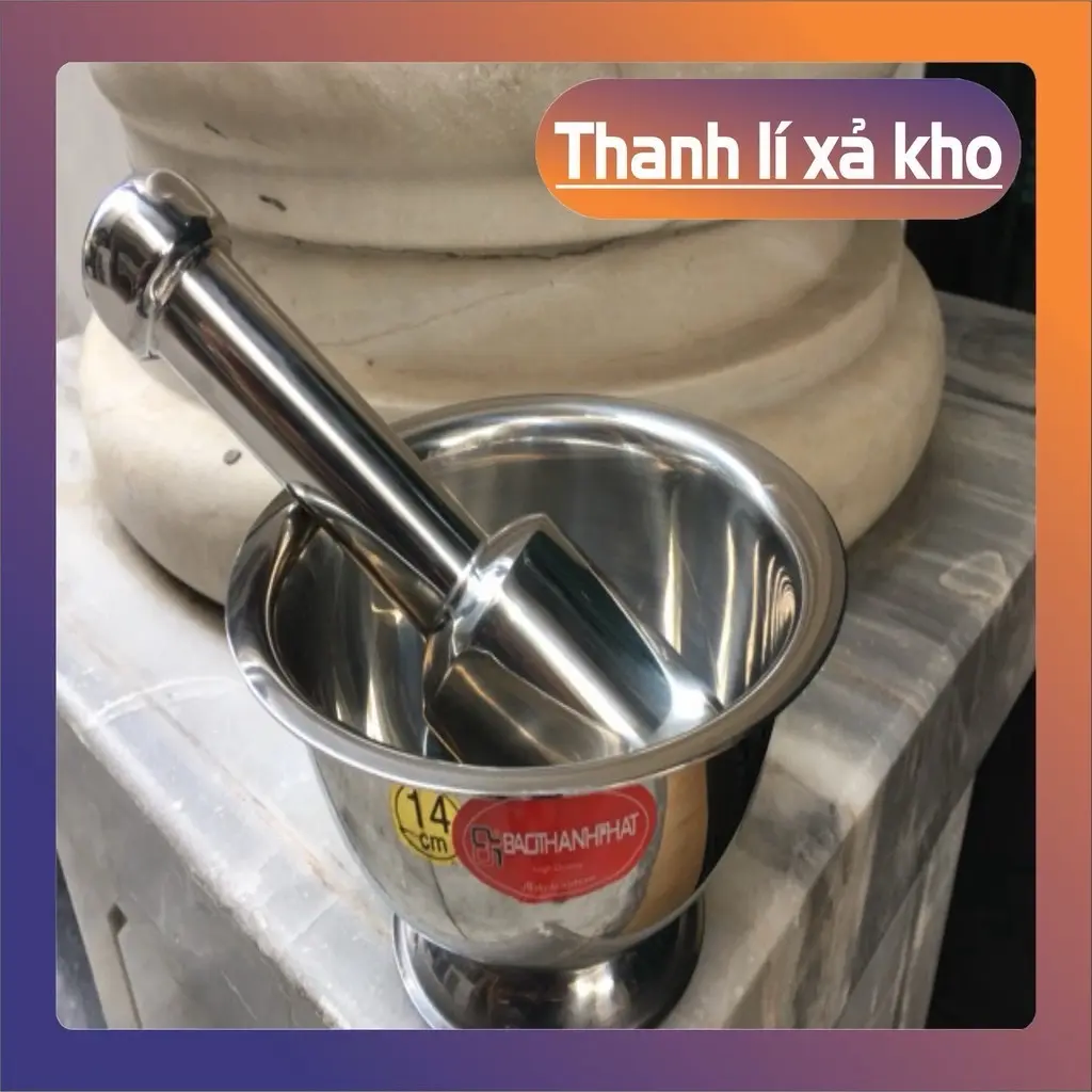 Bộ cối chày inox  Cối chày inox cao cấp