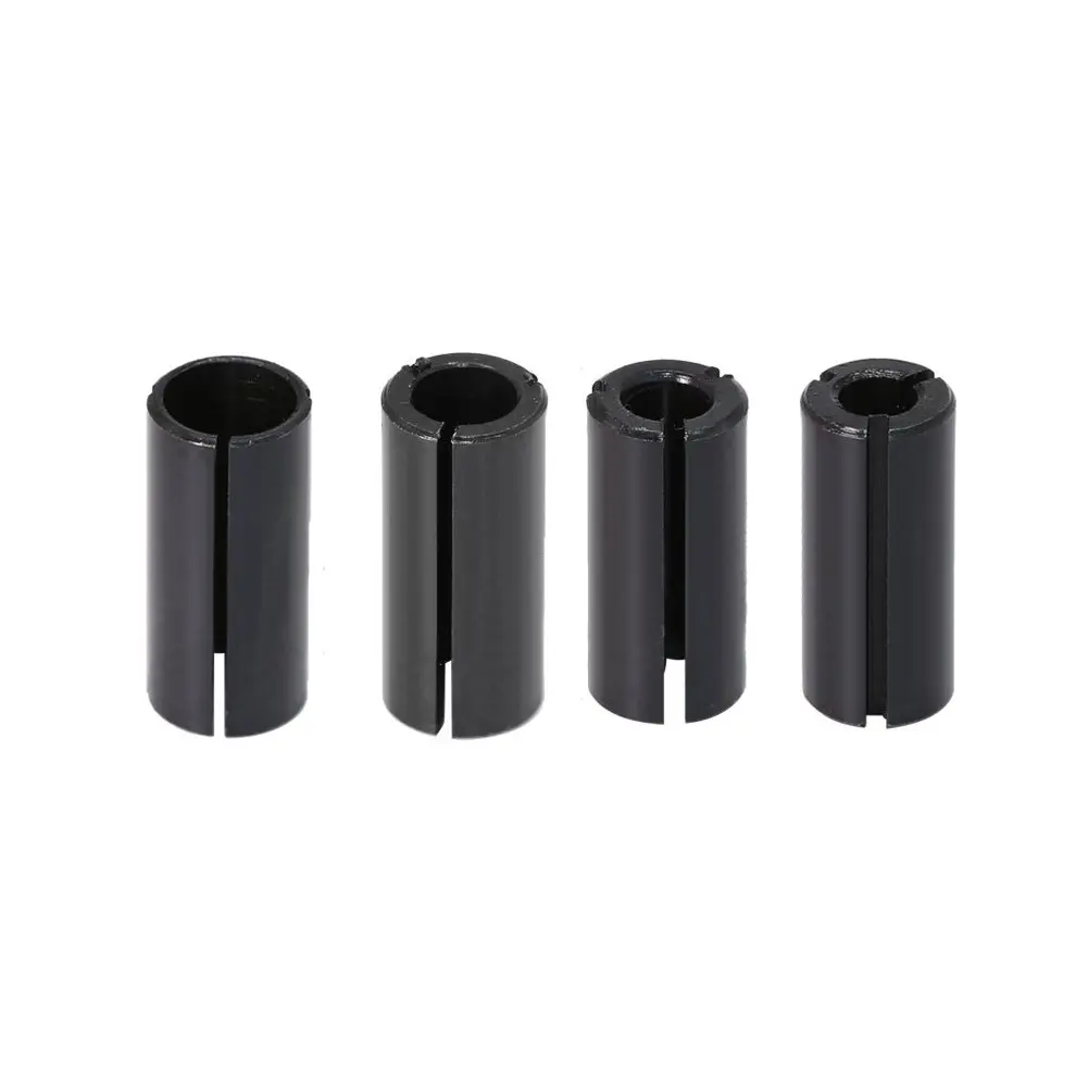 Bộ Chuyển Đổi Cắt Bộ Định Tuyến Bộ 4 Cái, Bộ Chuyển Đổi Collet, Độ Chính Xác Cao, Có Kích Thước 12.7-6, 6.35, 8 Và 10Mm