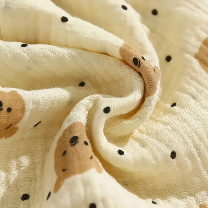 Yếm Muslin Cho Em Bé In Vải, Nút Bấm, Làm Bằng Bông, Khăn Nước Bọt Xếp Mềm, Thích Hợp Cho Trẻ Sơ Sinh, Khăn Quàng cổ Quàng Cổ 7