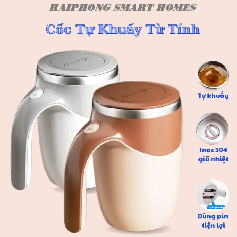 Cốc Tự Khuấy Từ Tính Tiện Lợi Trong Mỗi Lần Pha Đồ Uống - Ly Khuấy Thông Minh 0