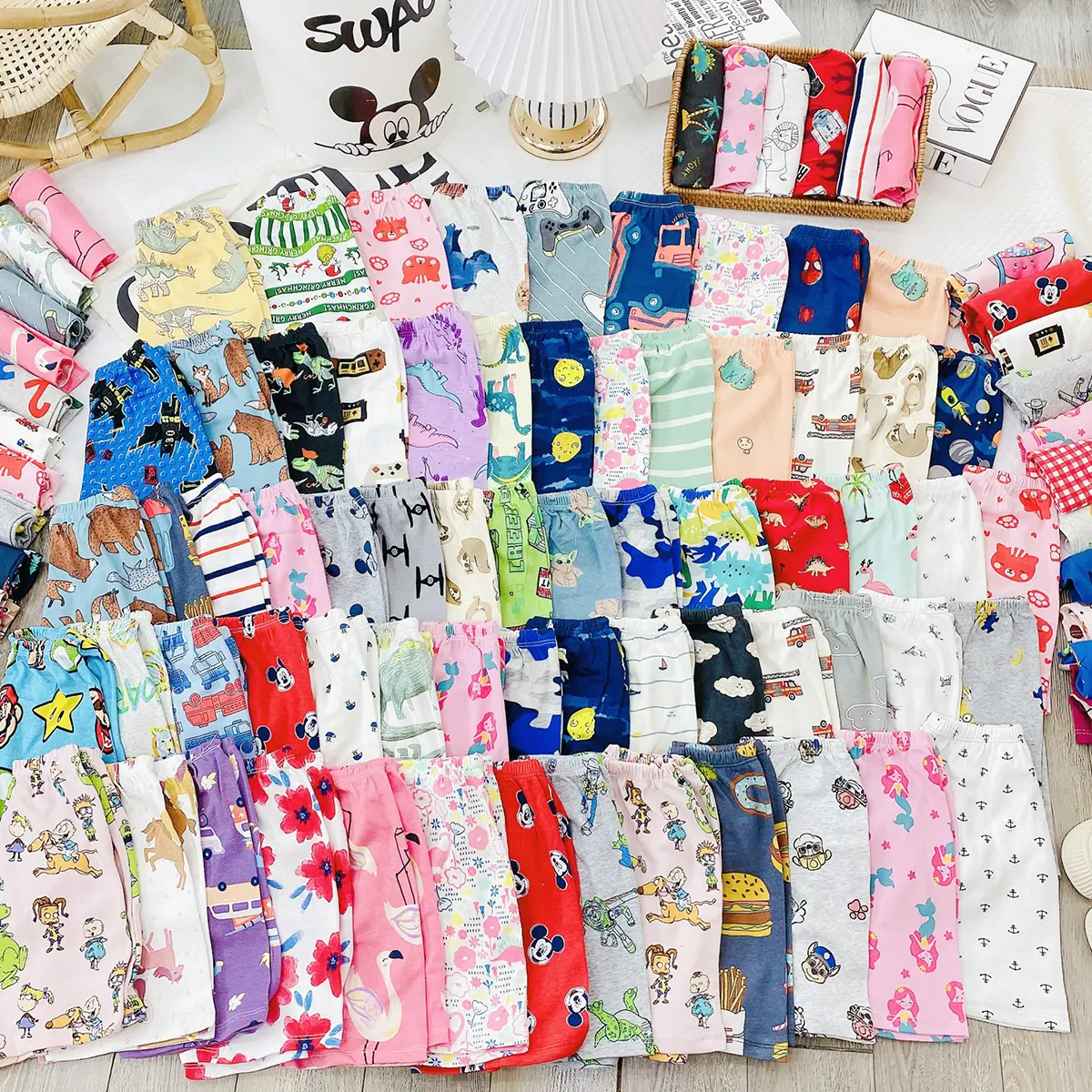 [ Bảng Màu Mới] Quần Chục Đùi Cotton Cho Bé Trai Bé Gái Từ 1-5 Tuổi (7-17kg)