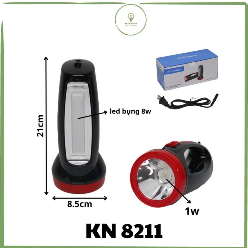 Đèn Pin LED xách tay đa năng 2 trong 1 . Mã : 8211LA
