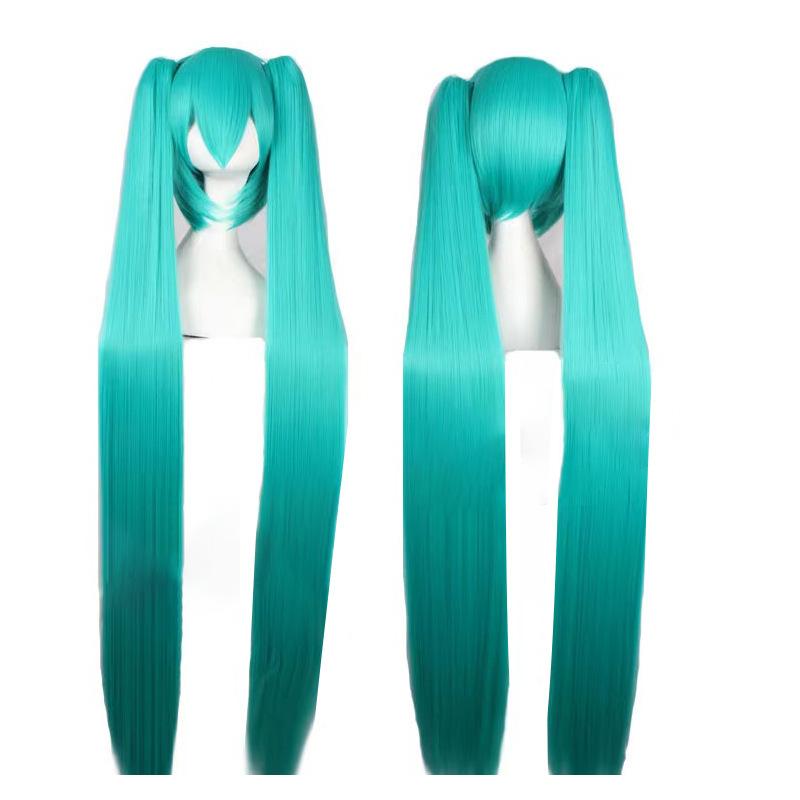 Tóc Giả Hóa Trang, Phong Cách Vocaloid, Màu Xanh Hồ, Thiết Kế Hatsune MIKU, Anime Huafei, Tóc Giả 5