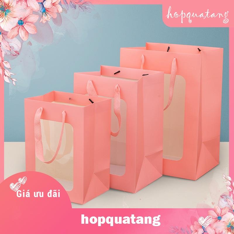 Túi Giấy Mặt Kính Đựng Hoa, Quà Tặng Túi Giấy Cứng Cao Cấp 6