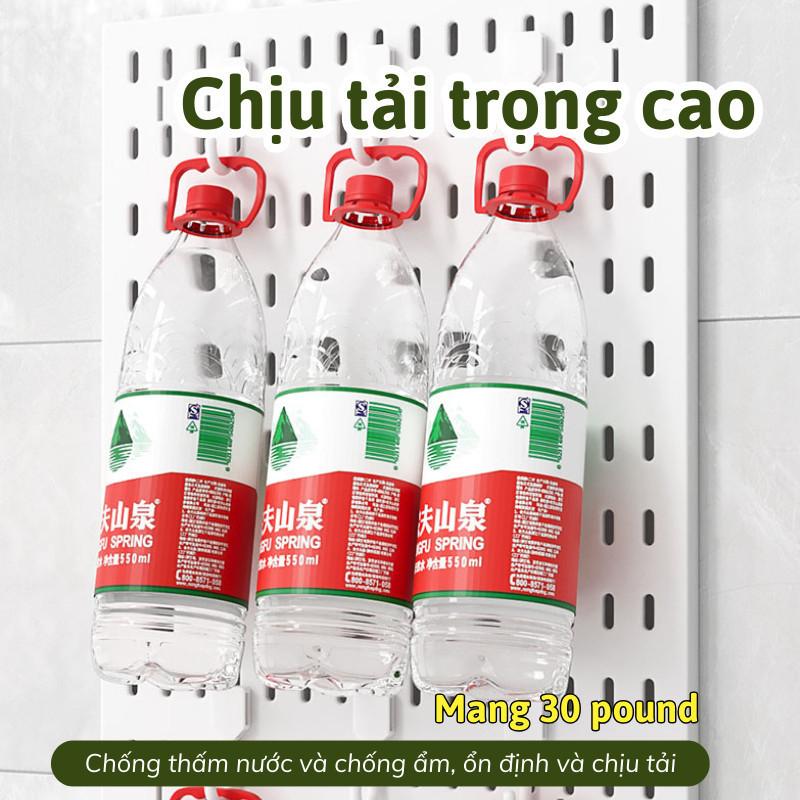 Kệ bếp bảng lỗ dán tường IKEA MAMA bảng pegboard setup vật dụng gọn gàng kệ dày dặn chịu tải tốt vệ sinh dễ dàng 5