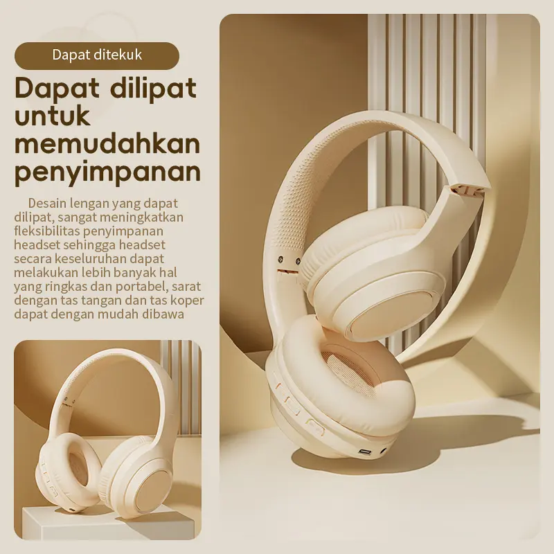 M6 Headphone Bluetooth Wireless Headset Earphone Bluetooth 5.3 Hifi Sound Quality Headphone Noise Cancellation 5