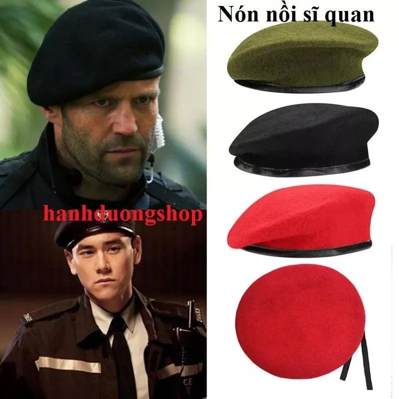 Nón nồi nỉ cao cấp, mũ nồi nón beret nam trung niên, mũ beret nam hàng quảng châu phong cách lịch làm cho người trung niên Len Hat