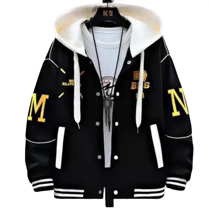 ÁO KHOÁC NAM NỮ NỈ 2 LỚP CÓ NÓN ÁO KHOÁC ZIPPER NỈ PHỐI MÀU M7 HÀNG XỊN LUNAS FASHION Menswear Jacket Menswear Jacket Có Túi Navy Dài Tay Có Cổ Đen Cổ Tàu