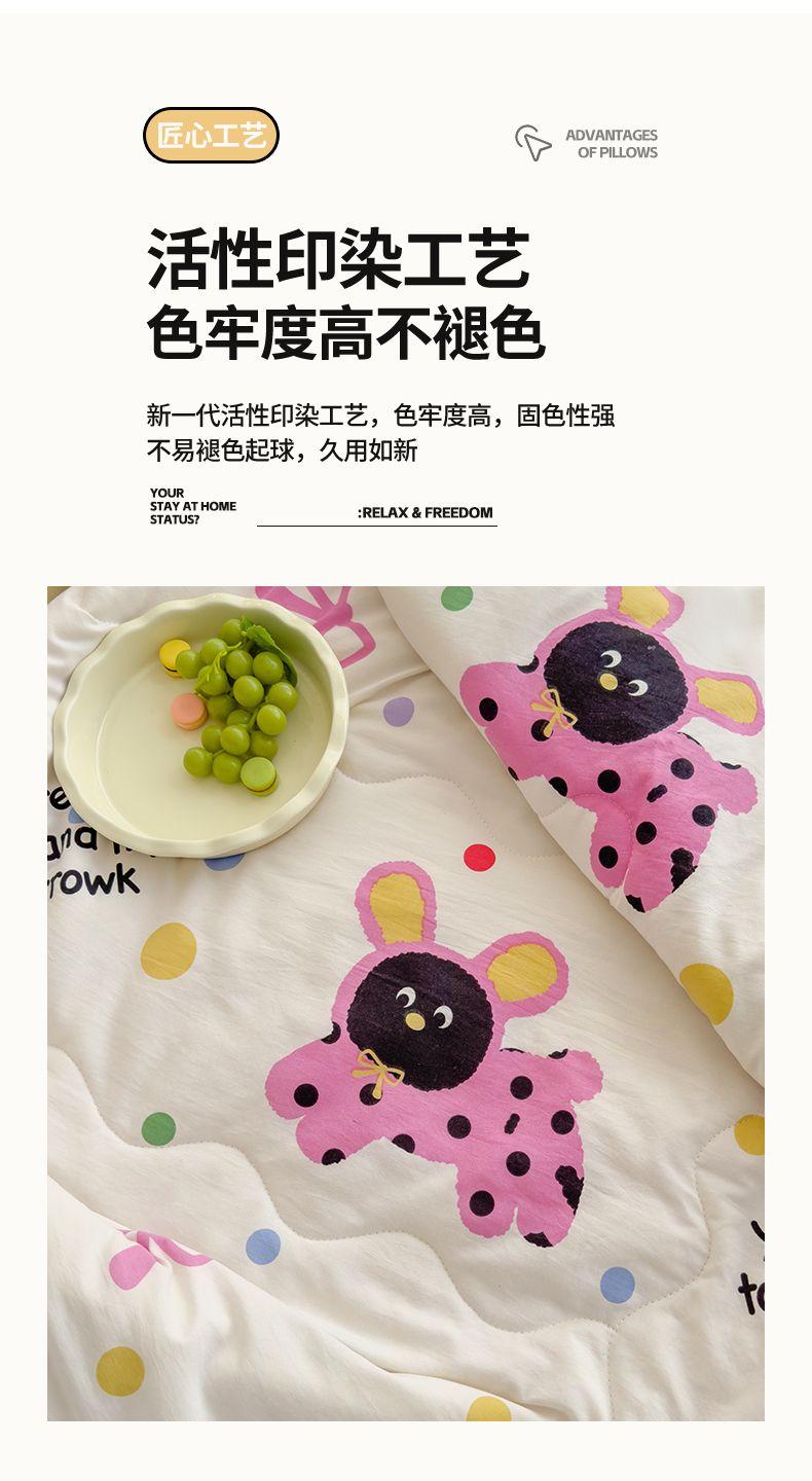 Product Introduction of 2025 Ins Cartoon Double Layer Gauze Class A Summer Cool Quilt Children's Thin Summer Air Conditioning Quilt Student Single Washable Summer Quilt 13