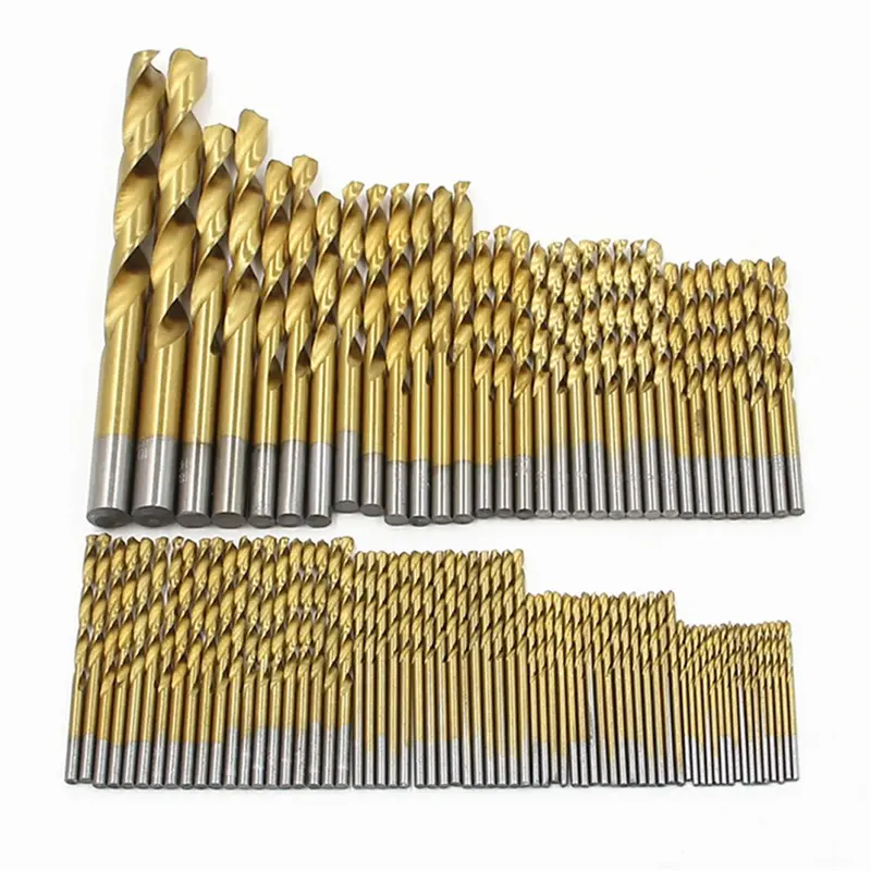 Titanium Twist Drill Bit Set, 135° Tip High Speed Steel Bit Kit, 1.5-10mm Woodworking Drill Bit Set with Storage Box, Suitable for Wood Plastic Fiberglass, Metal Bits, Tool Accessories, Power Tools 6