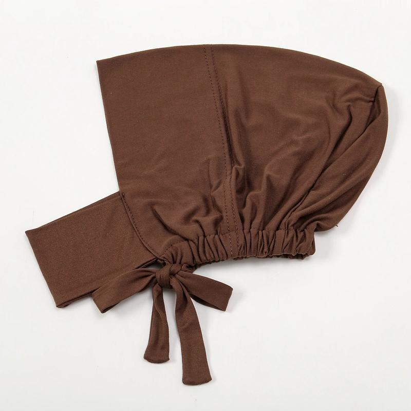 Product Introduction of Muslim Inner Cap Hijab For Women Solid Underscarf Hijab Undercap Scarf Turban Hat Islamic Muslim Hijabs Ready To Wear Headcover 12