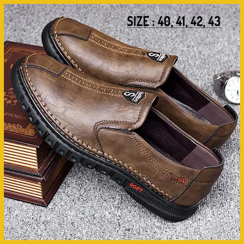 Sepatu Sneakers kasual Sepatu Pria KULIT