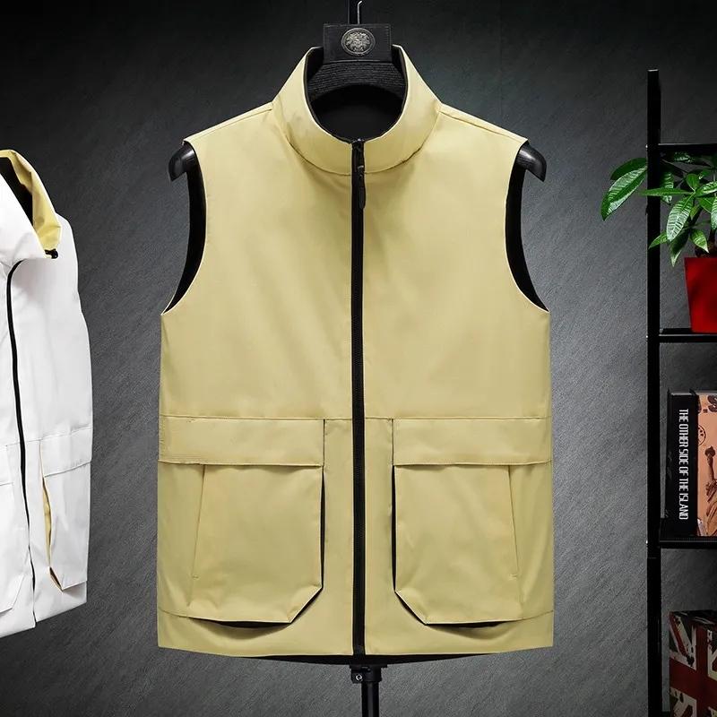 rompi & gilet Rompi casual model bolak balik, Rompi keren pria, Rompi pria terbaru Outdoor Wanita bisa dicuci dengan mesin rm polos coklat Hitam warna hitam Motor Parasut Motor Parasut warna lain 0