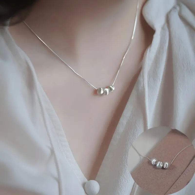 Vòng Cổ Hạt, Dành Cho Phụ Nữ, Thanh Lịch Và Đơn Giản, Dễ Phối Đồ, Dây Chuyền Xương Đòn, Hàng Mới Về 2025, Thích Hợp Làm Quà Tặng Ngày Lễ
