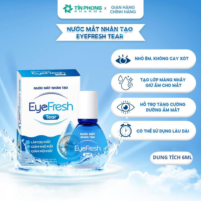 Nước mắt nhân tạo Eyefresh Tear mắt đeo lens 6ml Nhỏ Mắt