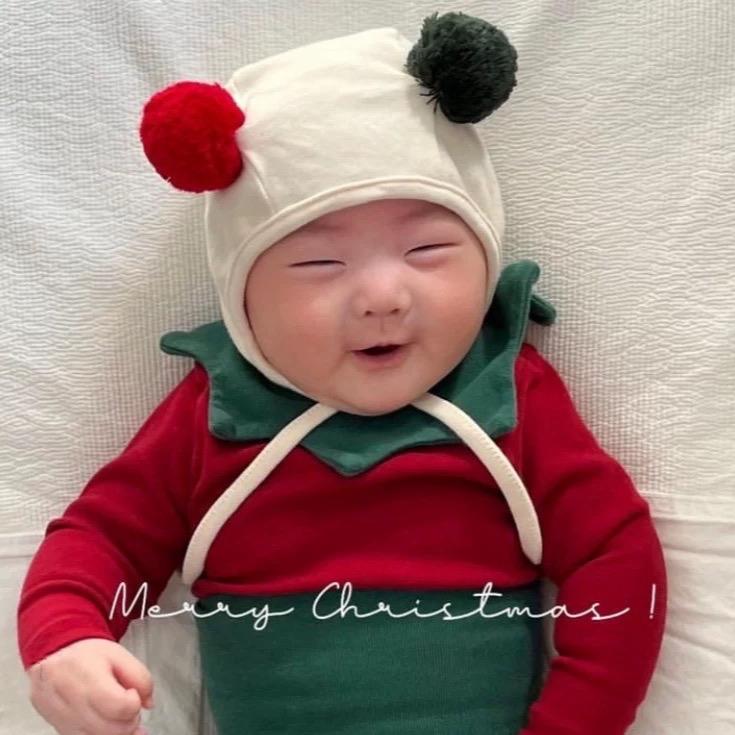 [QCCC L1] Set noel 3 chi tiết body, quần cạp cao, mũ cho bé