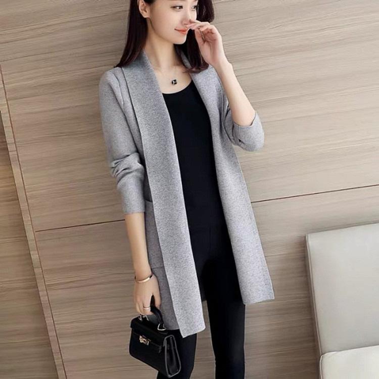 Product Introduction of Áo Len Nữ, Ngoại Cỡ, Phong Cách Mùa Xuân Và Mùa Thu, Hàng Mới Về, Dáng Rộng Vừa Vặn, Có Túi, Dài Trung Bình Dài Tay, Áo Khoác Cardigan Tup, Thích Hợp Cho Nữ Top Women 7