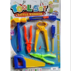 [LE3] Mainan Anak Laki - Laki Tool Set - Peralatan Tukang Gergaji Palu Obeng Tang Cutter