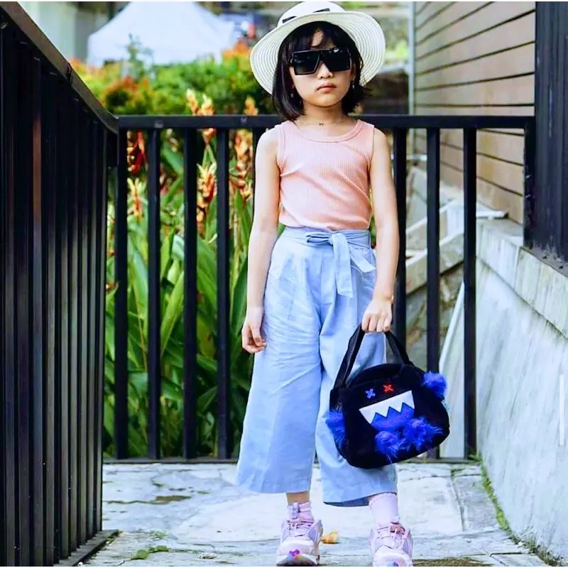 Celana Kulot Anak Cewek Usia 2-7 Tahun Katun Lembut Polos Perempuan