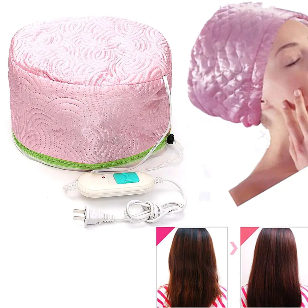 Pivitch Meiya Hot Steamer SPA Rambut Thermal Treatment Heated Cap - Pink Dryer