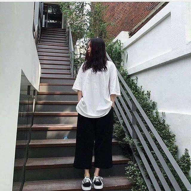 Quần Culottes ống rộng nam nữ - Quần ống rộng phối cùng áo shanghai yukata haori