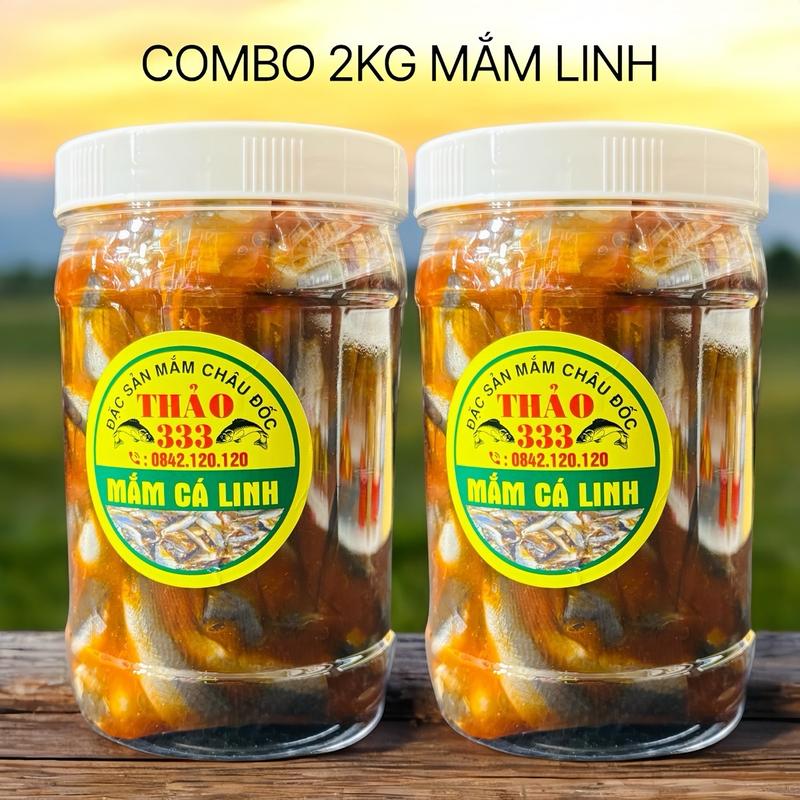 Combo 2Kg Mắm Cá Linh - Mắm Châu Đốc Vị Mặn Dịu - Dùng để nấu lẩu mắm mắm kho chưng thịt hột vịt Food