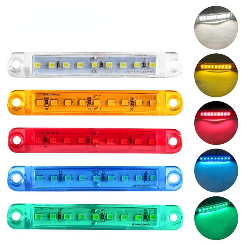 Đèn LED Cảnh Báo, 1 miếng, 9 đèn LED, Đèn Báo Biển Hiệu Bên Hông Ô Tô, Đèn Tín Hiệu Xe Tải, Đèn Hậu Cảnh Báo Xe Lỏng, Đèn Dẫn, Đèn Phanh, 12v và 24v