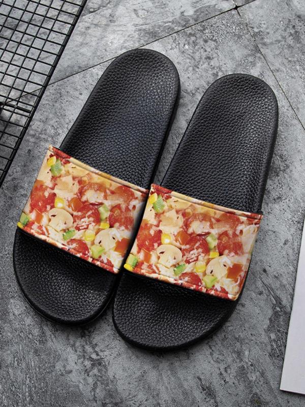 Women's Floral Print Slides, Casual Comfortable Home Slippers, Soft Non-slip Slippers for Indoor & Outdoor Wear, Walking Shoes 4