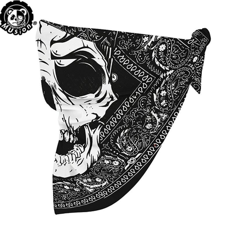 Khăn Bandana, Thiết Kế Đầu Lâu Musion, Làm Bằng Bông, Màu Đen, Phong Cách Cổ Điển Và Hip Hop, Durag, Mặt Nạ Đầu Lâu Harley Davidson, Thiết Kế Chìa Khóa Kain, Khăn Quàng Cổ Vuông Cổ Điển Thích Hợp Cho Khăn Bandana Đi Xe Máy Cho Nam 2