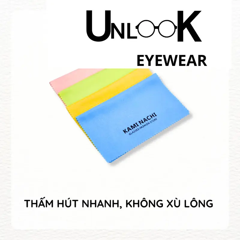 Khăn lau kính đa năng chuyên dụng UNLOOK EYEWEAR loại 1 - Lau mắt kính cận, mặt kính điện thoại 3