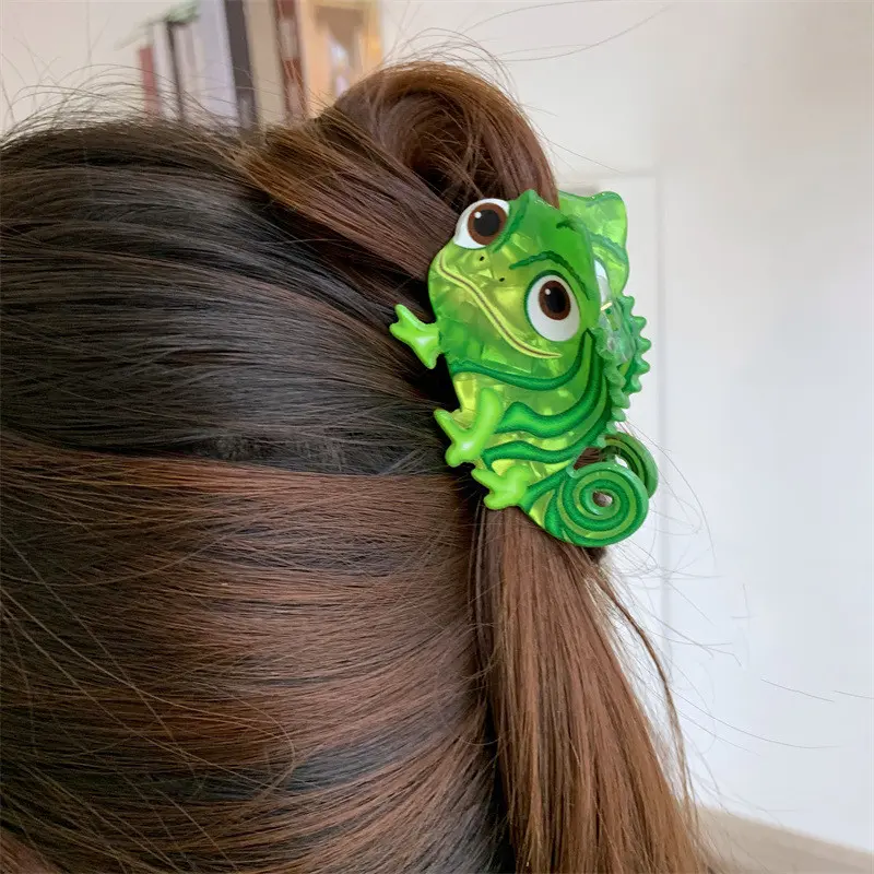 Cute Dinosaur Acrylic Hair Clips - Unique Sweet Hair Claw for Girls (2025 New Kawaii Hair Accessories) chelsea  claw  clip flower  claw  clip