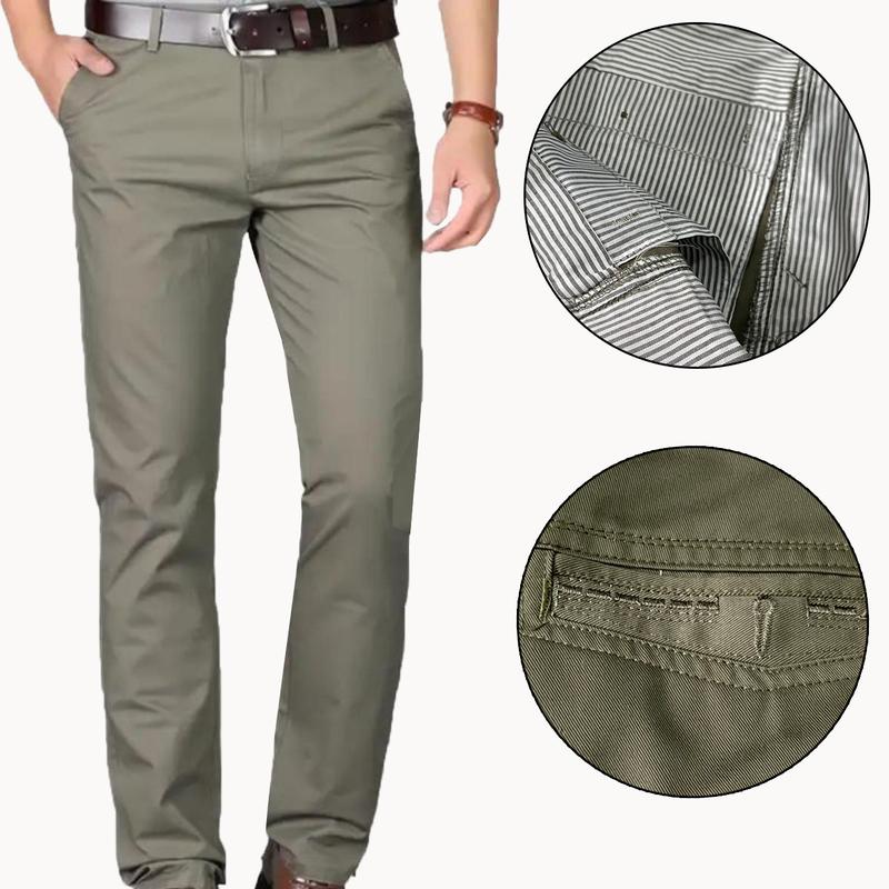 Quần Dài Kaki Nam Trung Niên Form  Rộng vừa Thoải Mái Chất Liệu kaki Cotton Dày Không Co Giãn 11 Màu Sắc Phù Hợp Với Phong Cách Menswear Pants Kaki