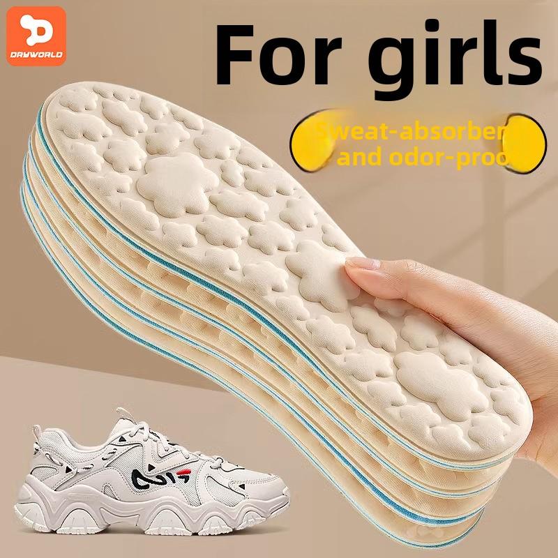 Loafers Special Insole for Women Super Soft Bottom 5D Massage Feeling of Walking on Shit for a Long Time Anti-Pain Not Tired Feet Men Sweat Absorbing and Deodorant 4