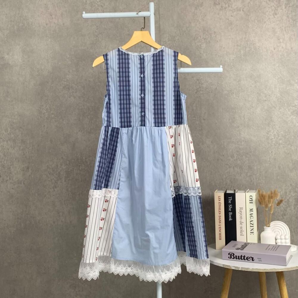 [NEW]CHICMORE Gaun Wanita Gaya Kasual Modis Tanpa Lengan Trendi