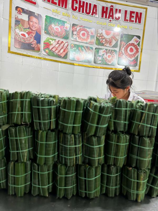 (SP chỉ gửi được Miền Bắc và Trung): Nem Chua Hậu Len 5 Chục cái chua cay chuẩn vị thanh hoá nem 5