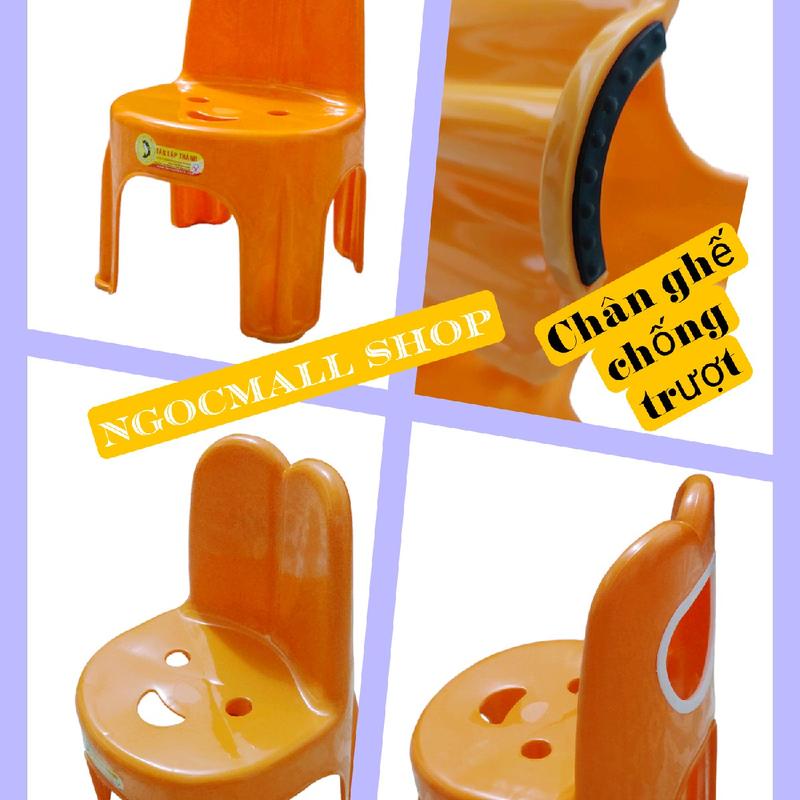 Ghế dựa tai thỏ Tân Lập Thành | ghế dựa cho bé chân chống trượt | ghế tựa lưng cho bé Voi 1
