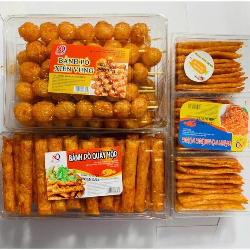 Bánh Bò Quẩy Hộp Bánh Bò Xiên Vừng Bò Vừng Miếng Loại Hộp Đặc Biệt Thơm Ngon Date Mới 1