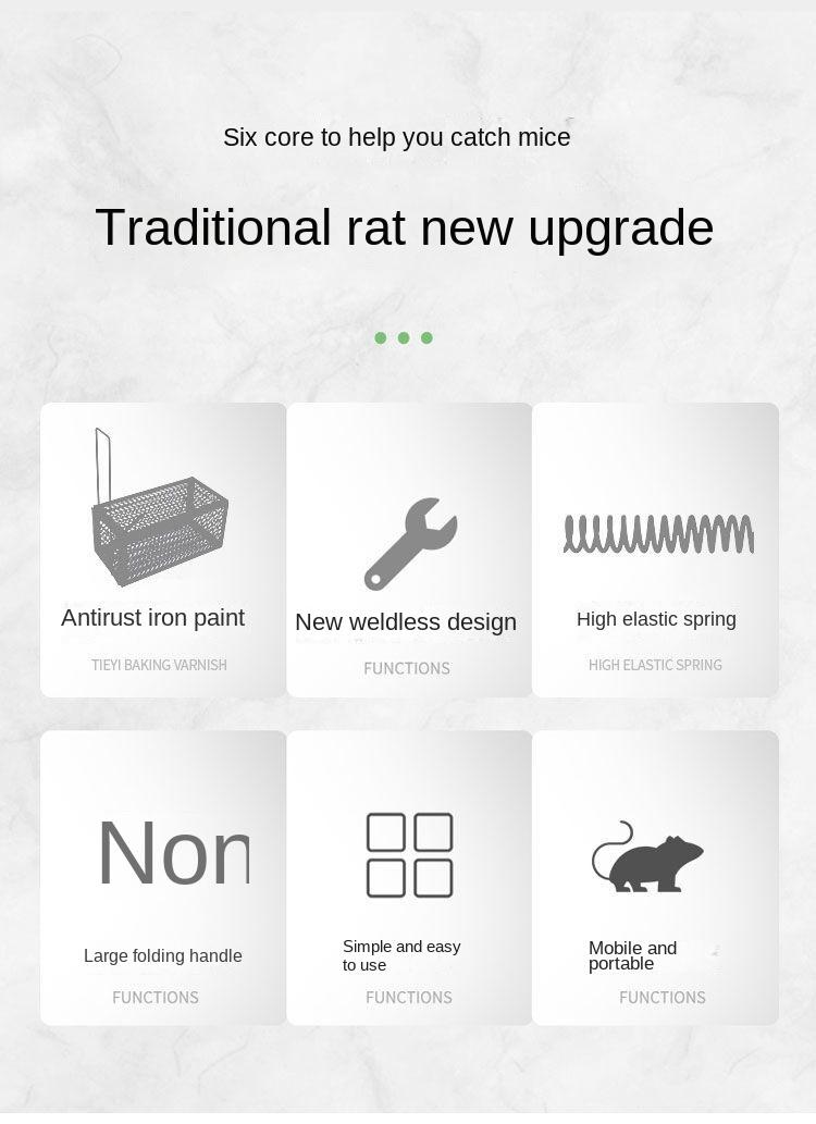 Product Introduction of Mouse Cage Mousetrap Mouse Cage To Catch Mice Fully Automatic Mouse Killer Household Mousetrap Sticky Horse 2