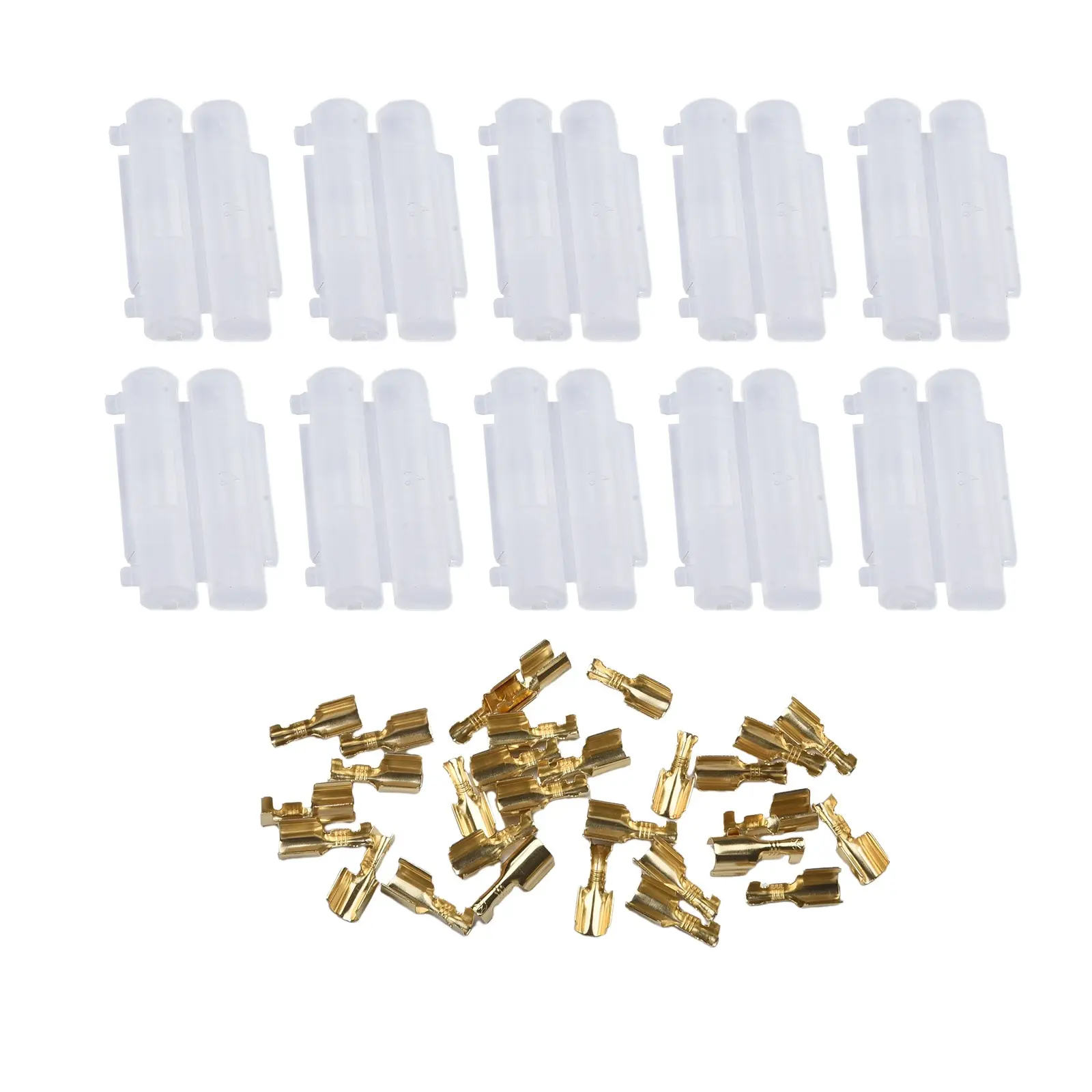 10pc In Line 6x30mm Fuse Holder Crimp Peanut Flip Shell Push Fit Type Bike Quad
