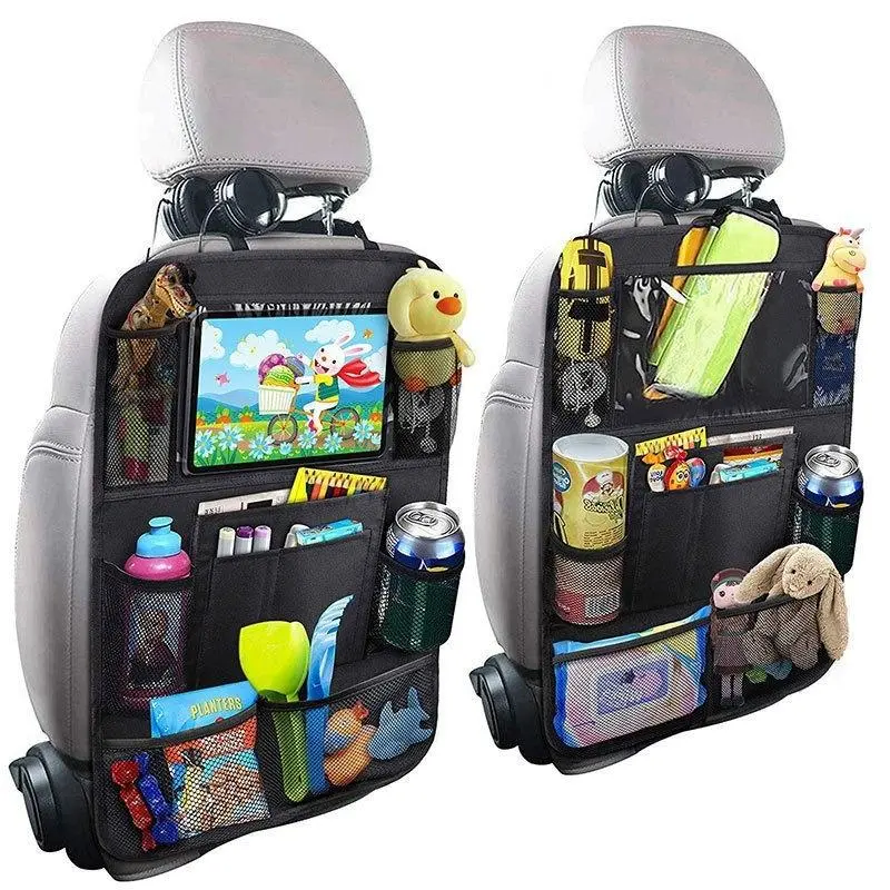 Car Seat Back Storage Bag, 1 Count Car Seat Back Organizer, Multi-functional Car Seat Back Hanging Bag, Car Interior Accessories for Car Stowing & Tidying 4