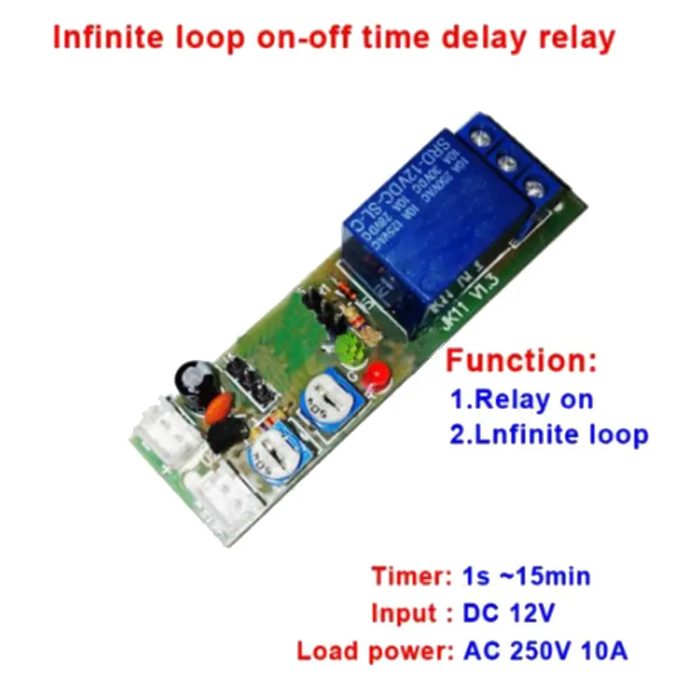 DC 5V/ 12V/ 24V Multifunctional relay module/delay circuit module