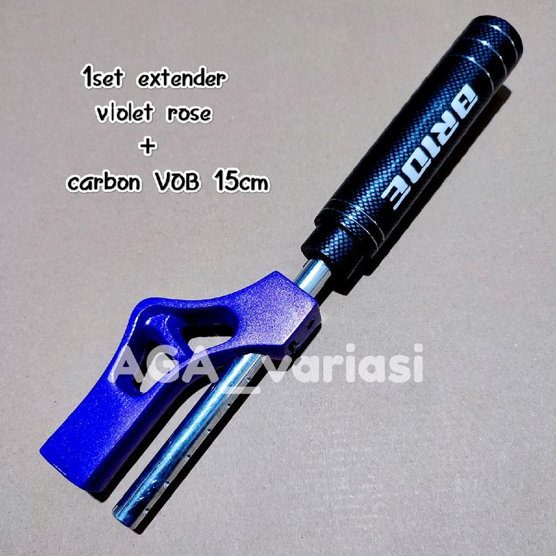 Product Introduction of shift knop perseneling variasi mobil universal EXTENDER TUAS CARBON 15CM Baut 22