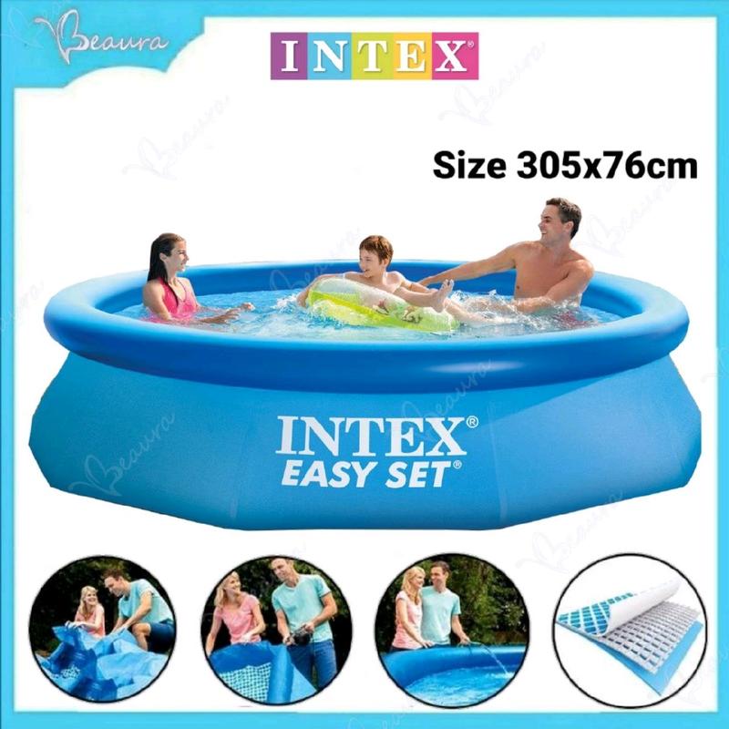 Intex Swimming Pool Easy Set Fast Set Inflatable Kolam Renan - TikTok ...