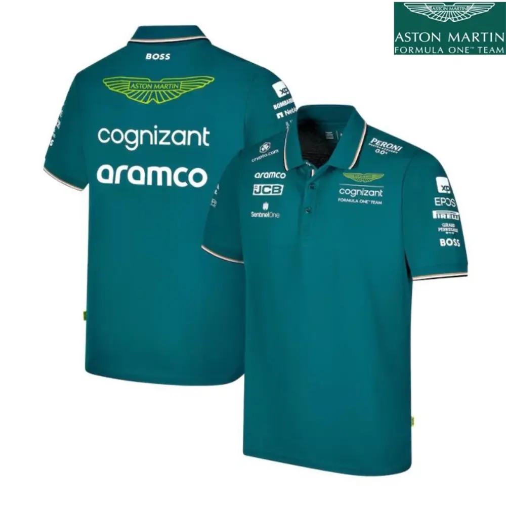 2024 Newest Motorcade POLO Shirt  F 1 Racing Suit  Unisex Summer Short Sleeve T-Shirt