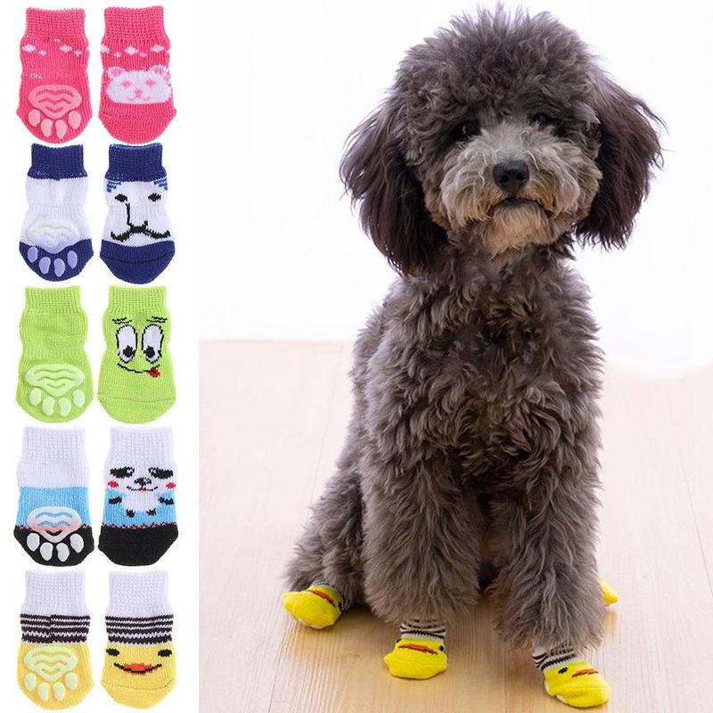 Hoạt hình Dễ thương Chó nhỏ Chihuahua Chống bẩn Chống xước Bốt cho thú cưng Vớ…